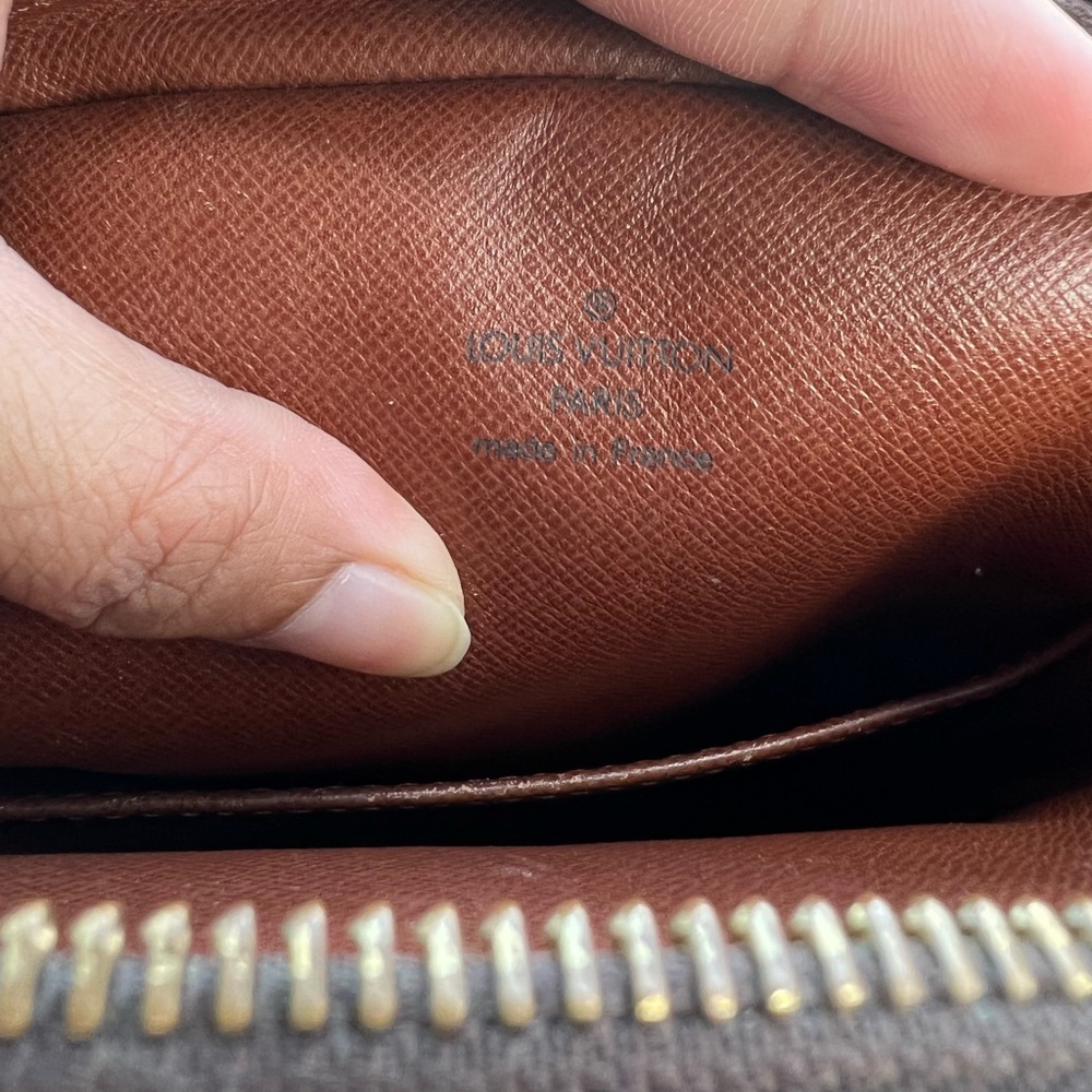 Louis Vuitton Brown Monogram Canvas Crossbody Bag with Tan Accents - Picture 13 of 16